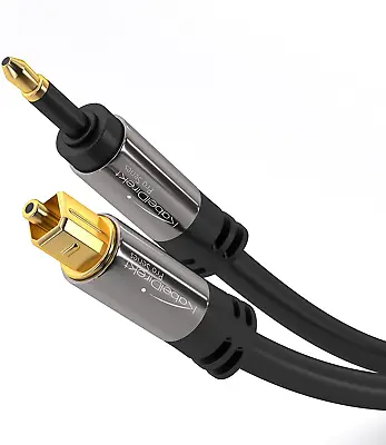 KabelDirekt 2m Mini TOSLINK Optical Digital Audio Cable Mini TOSLINK > TOSLINK • £12